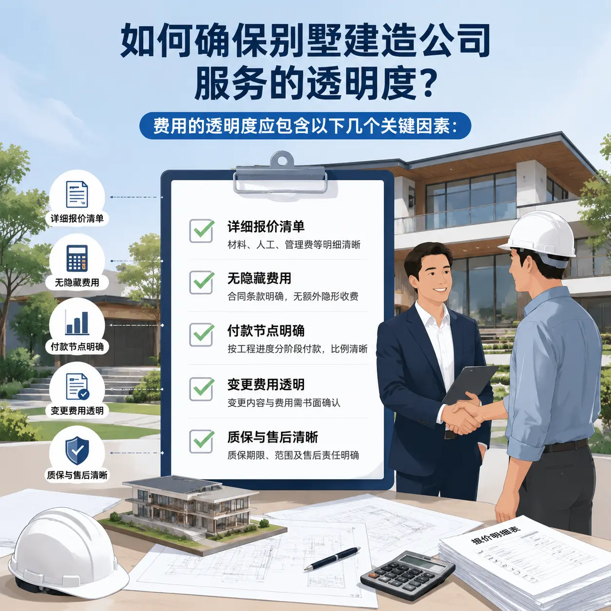 在 水城 如何确保别墅建造公司服务的透明度？
