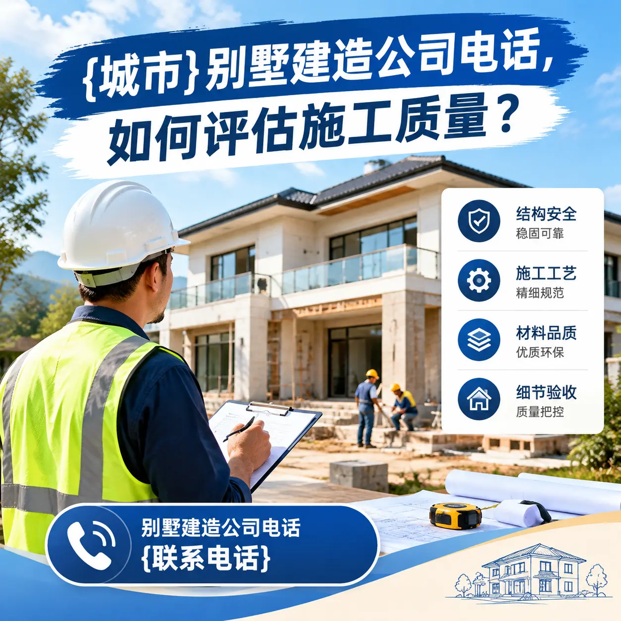 水城别墅建造公司电话,如何评估施工质量?
