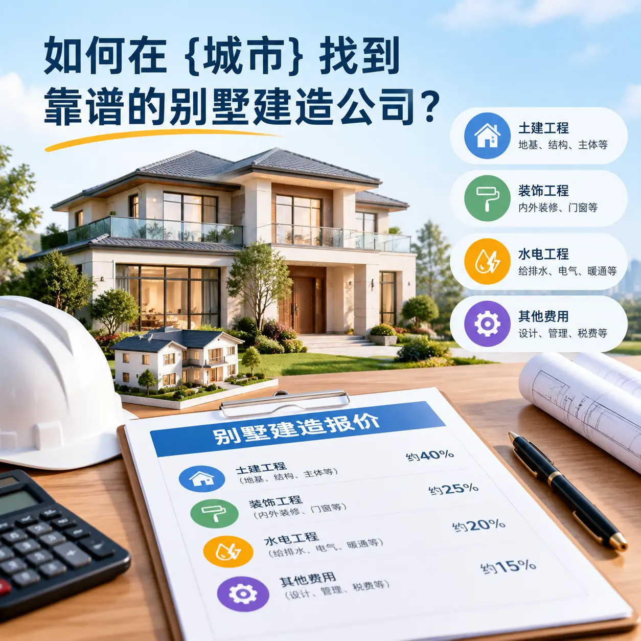 如何在 水城 找到靠谱的别墅建造公司?