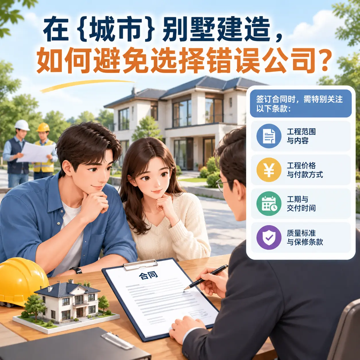 在 水城 别墅建造,如何避免选择错误公司?