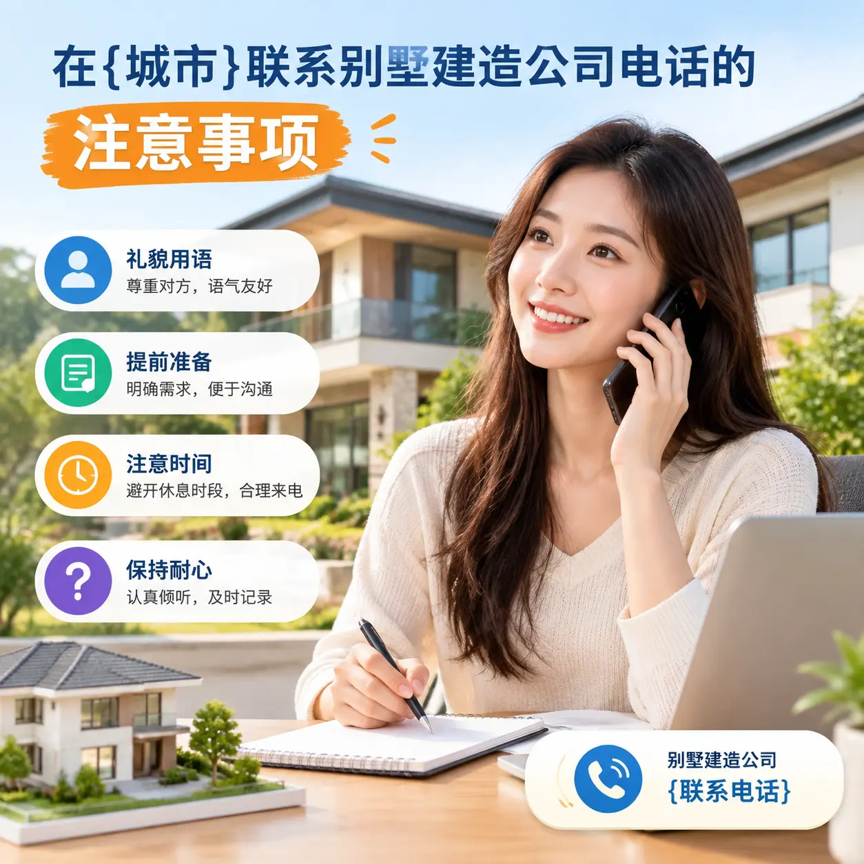 在水城联系别墅建造公司电话的注意事项