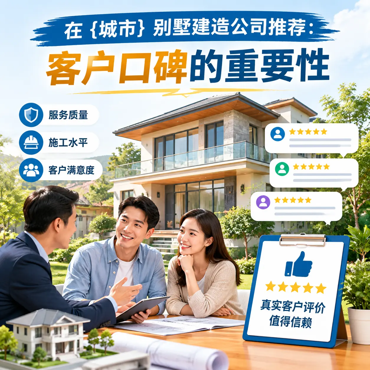 在 水城 别墅建造公司推荐：客户口碑的重要性