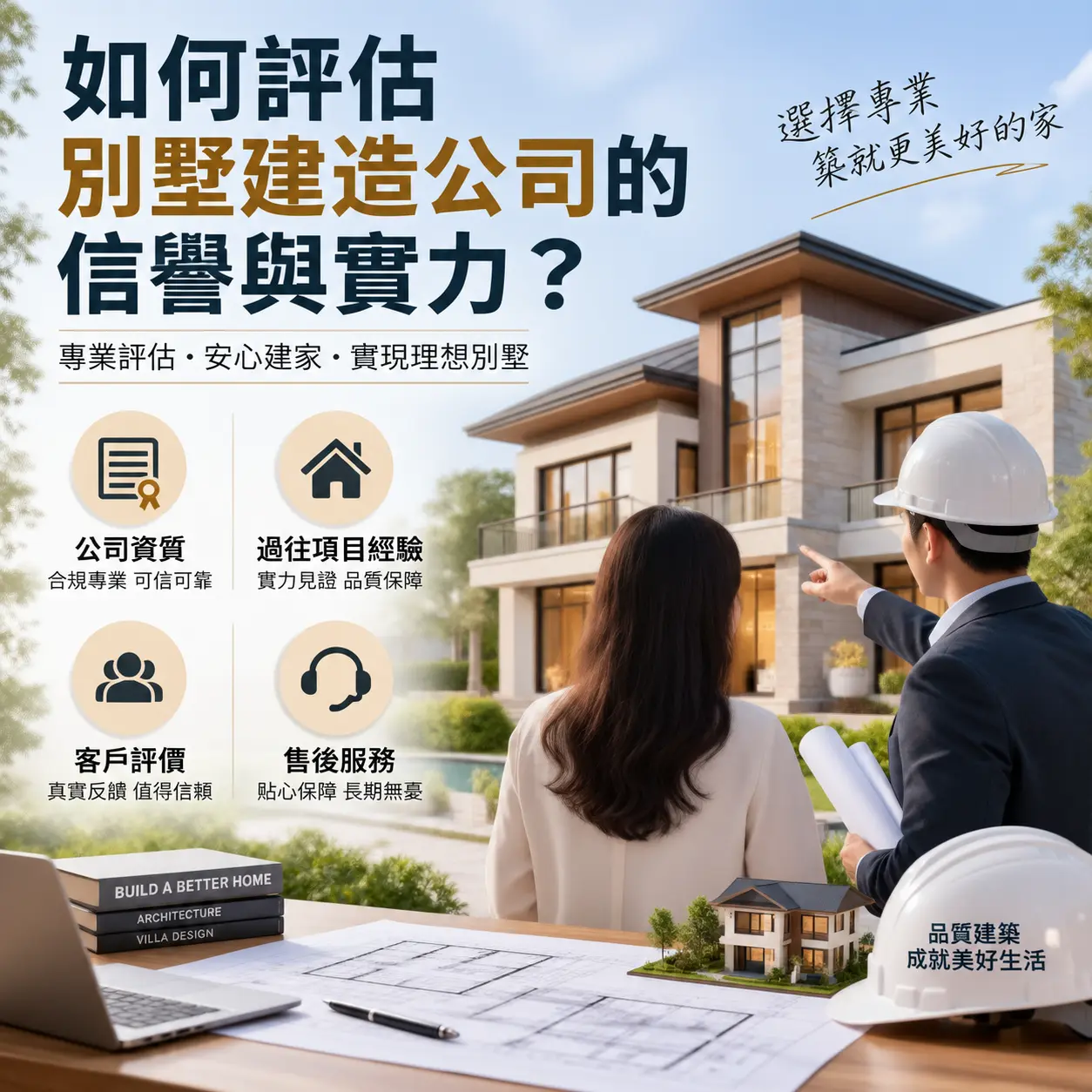 如何评估 水城 别墅建造公司的信誉与实力？