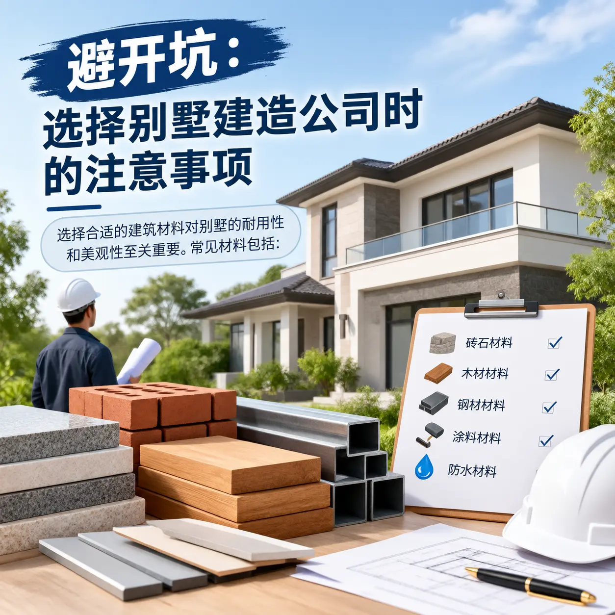 避开坑：选择 水城 别墅建造公司时的注意事项