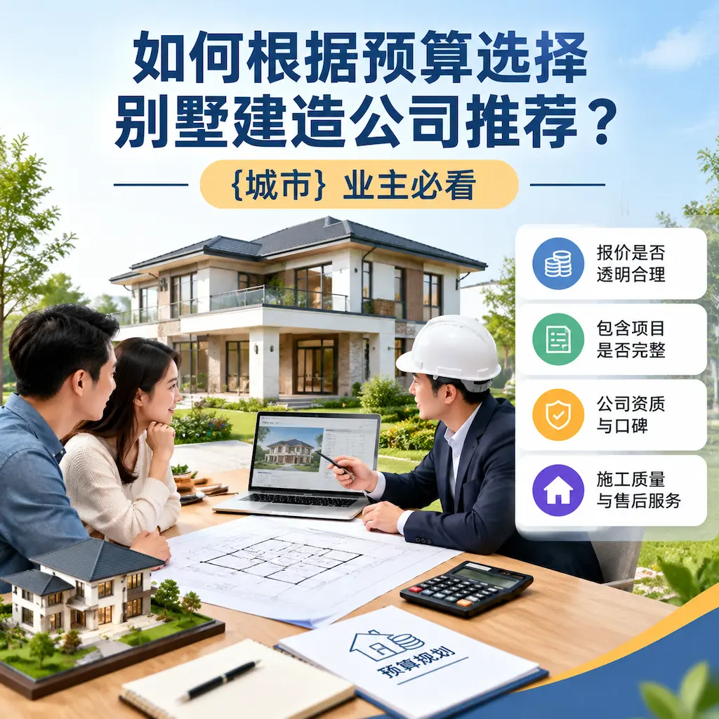 如何根据预算选择别墅建造公司推荐? 水城 业主必看
