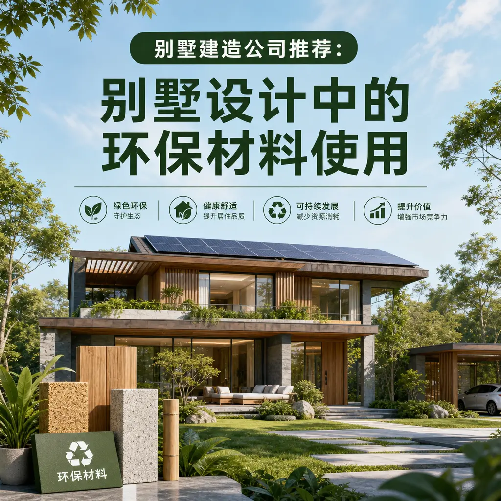 别墅建造公司推荐: 水城 别墅设计中的环保材料使用